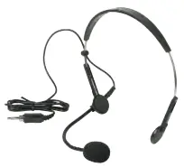 Micro type serre-tête pour émetteurs audiophones