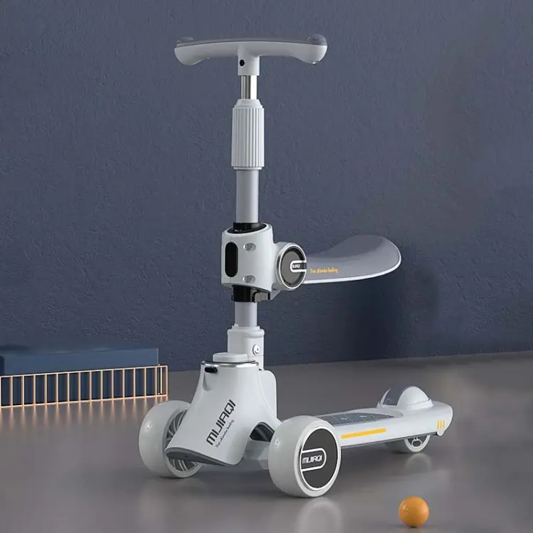 MIJIAQI 01 3 In 1 Multifunctional Foldable Children Scooter with Music and Lights, Spec