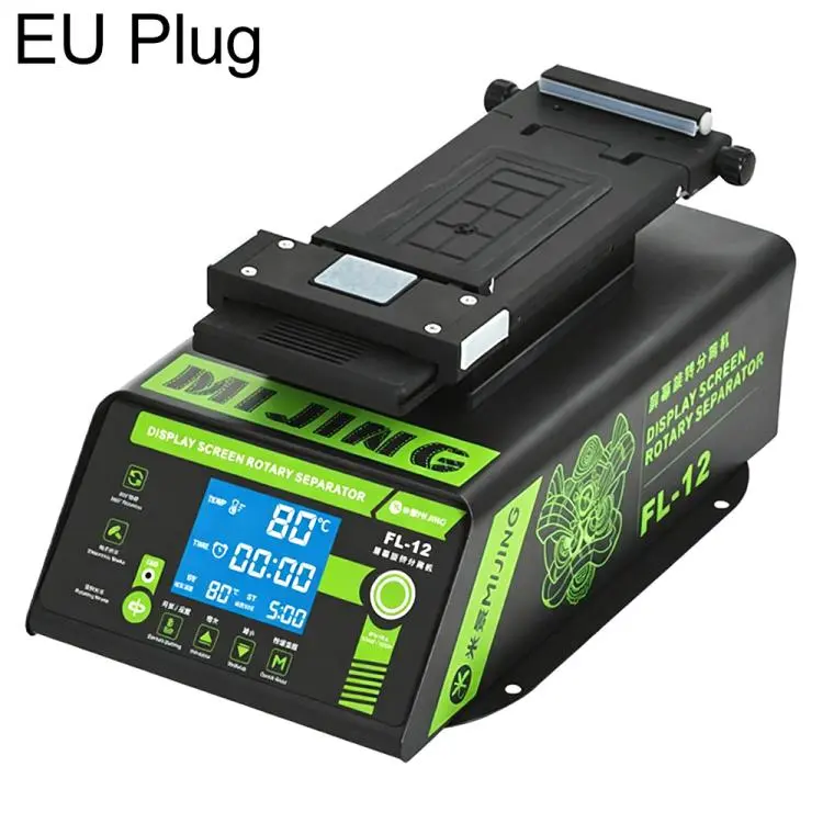 MIJING FL-12 Multi-Functional 360 Rotating Built-in Vacuum Pump Display Screen Heating Separator, Plug