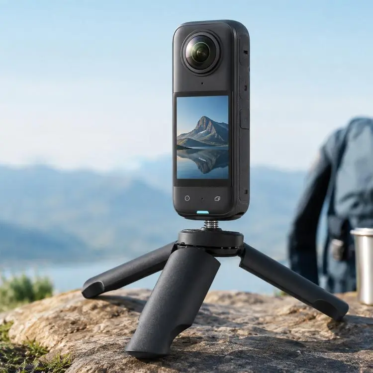 Mini Handheld Tripod Pocket Gimbal Desktop Holder(Black)