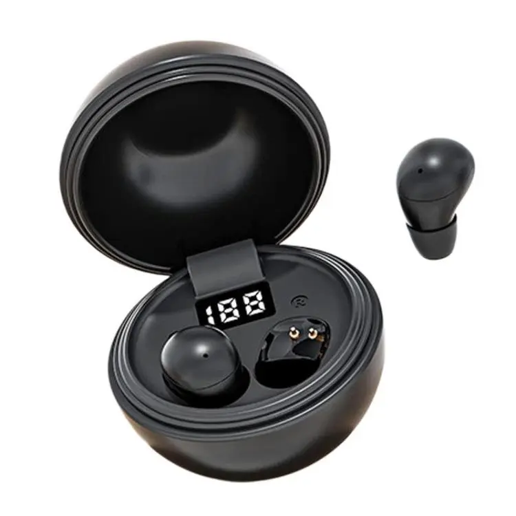 MINI13K Wireless Bluetooth Sleep Earbuds With Power Display In-Ear Noise Reduction Earphone(Black)