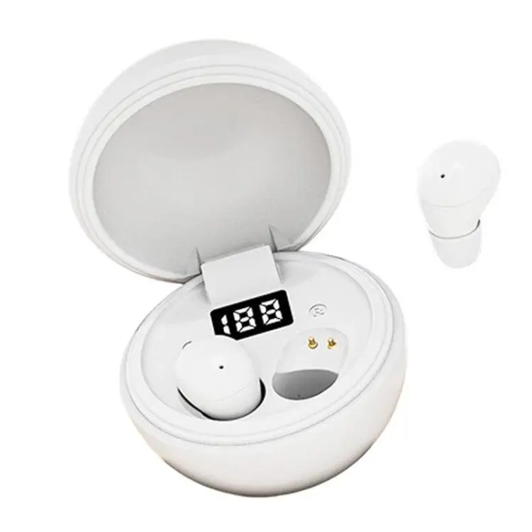 MINI13K Wireless Bluetooth Sleep Earbuds With Power Display In-Ear Noise Reduction Earphone(White)
