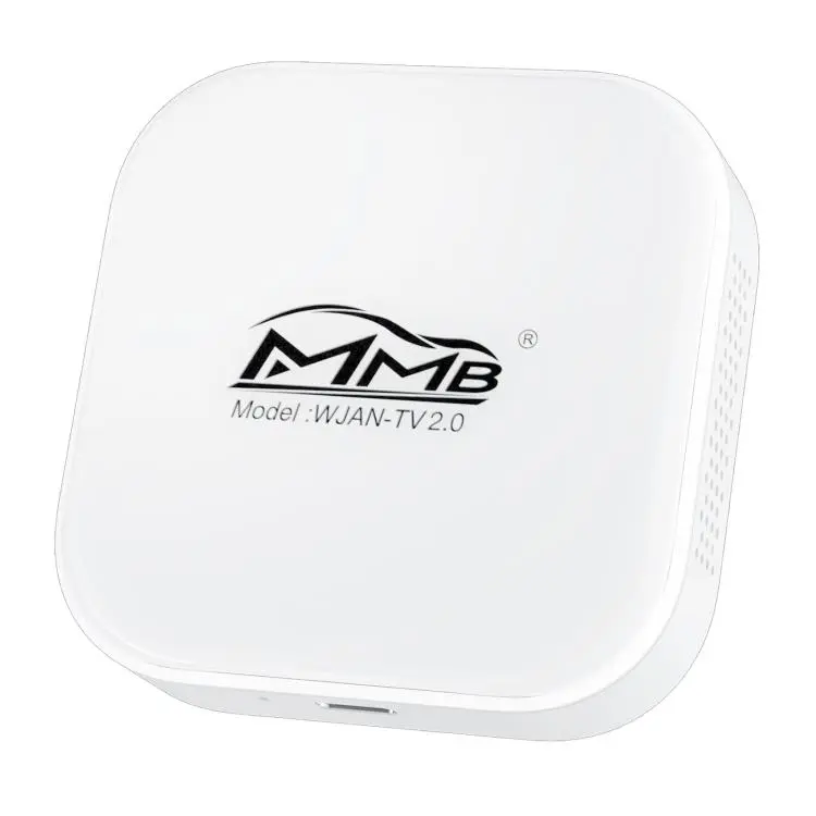 MMB WJAN-TV 2.0 Car AI Box Wired to Wireless Android Auto CarPlay Adapter(White)
