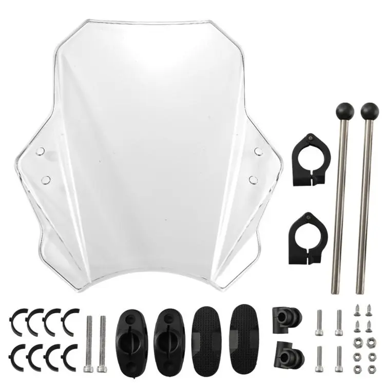MO-WS015 Universal Motorcycle Modification Windshield(Transparent)