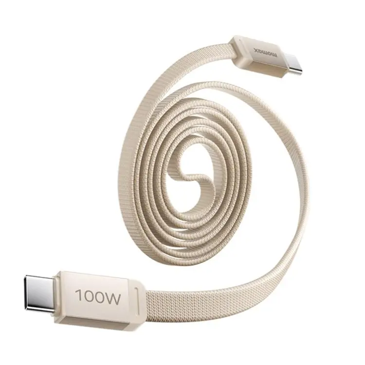 MOMAX 100W Type-C to Type-C Magnetic Retractable Fast Charging Braided Cable, Length