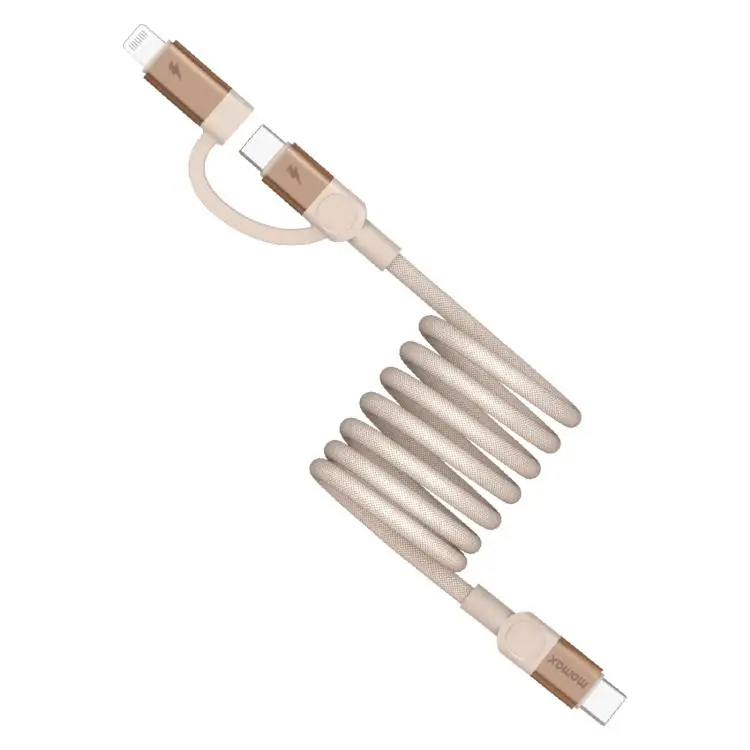 Momax Mag.Link Duo Magnetic 60W USB-C / Type-C to USB-C / Type-C / 8 Pin Data Cable, Length