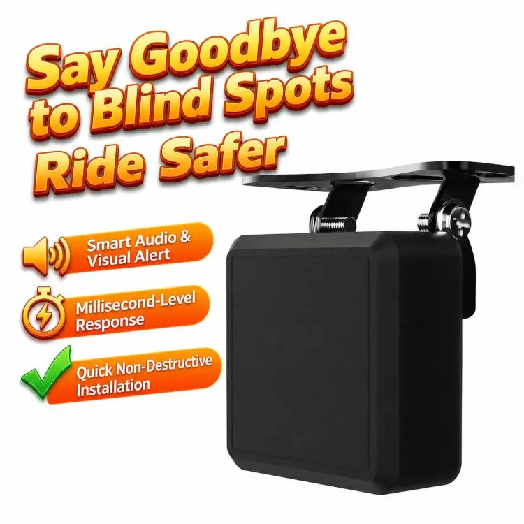Motorcycle 60GHz Millimeter Wave BSD Blind Spot Monitoring Collision Warning System