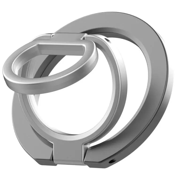 Multi-Functional 360 Degree Rotation Ring Buckle Magnetic Phone Holder(Grey)