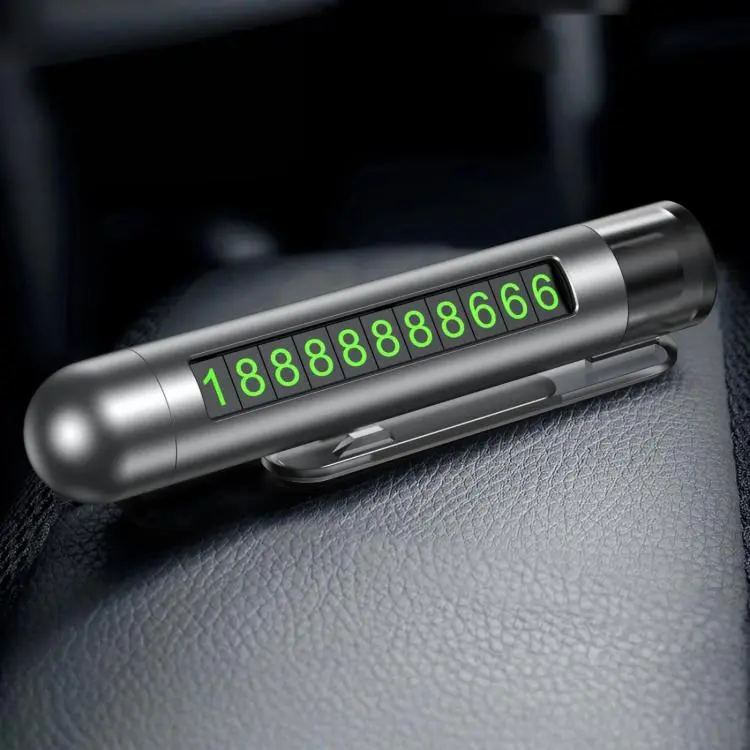 Multifunctional Car Safety Hammer and Parking Number Plate, Color