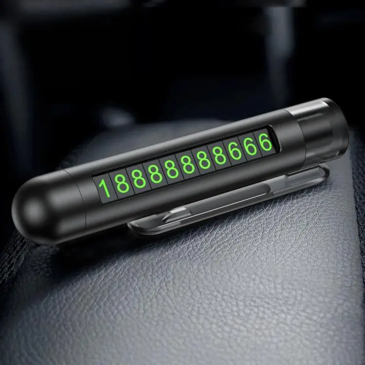 Multifunctional Car Safety Hammer and Parking Number Plate, Color