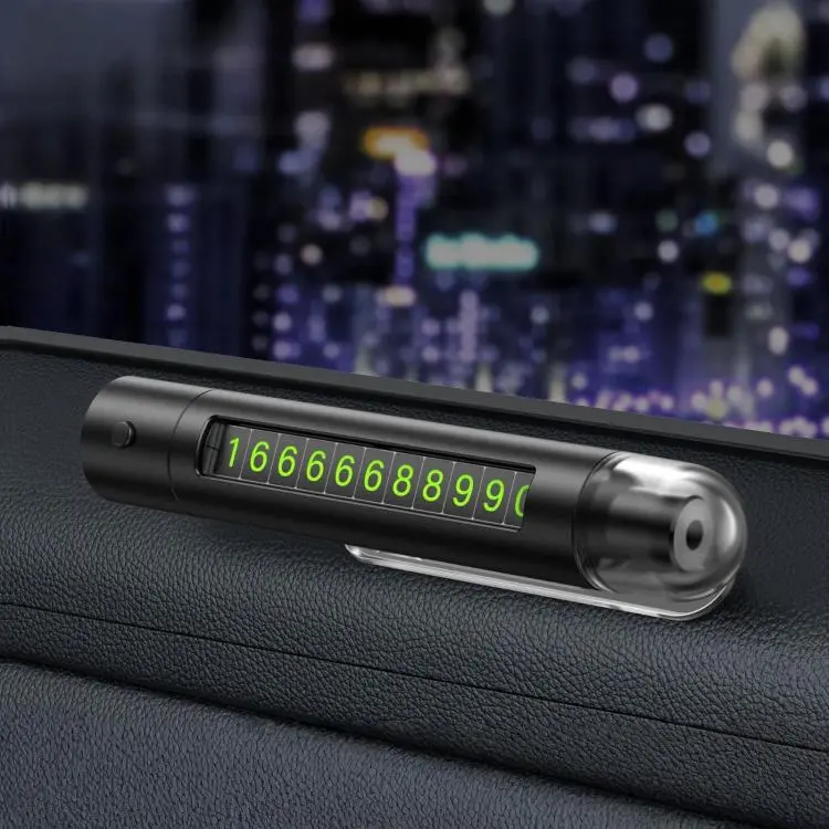 Multifunctional Car Safety Hammer and Parking Number Plate, Color