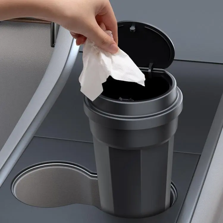 Multifunctional Car Trash Can Mini Vehicle Storage Bucket & Ashtray