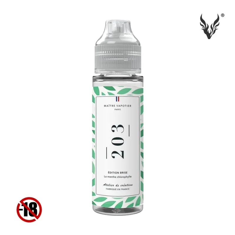 N°203 La Menthe Chlorophylle 50ml - Maître Vapotier