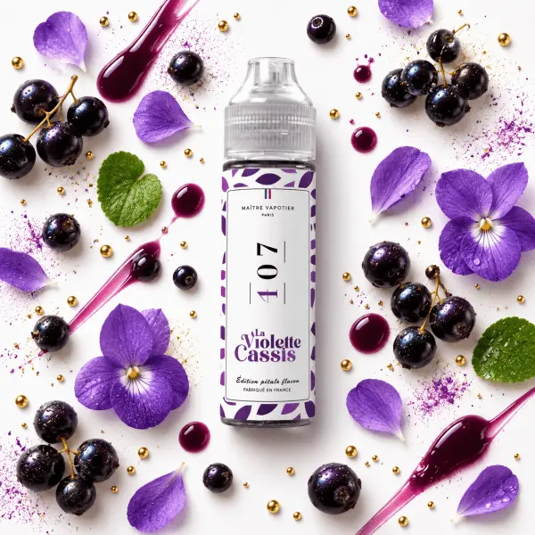 N°407 La Violette Cassis 50ml - Maître Vapotier