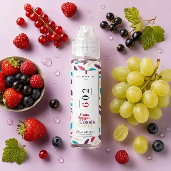 N°602 Les Fruits Rouges Cassis Raisin 50ml - Maître Vapotier