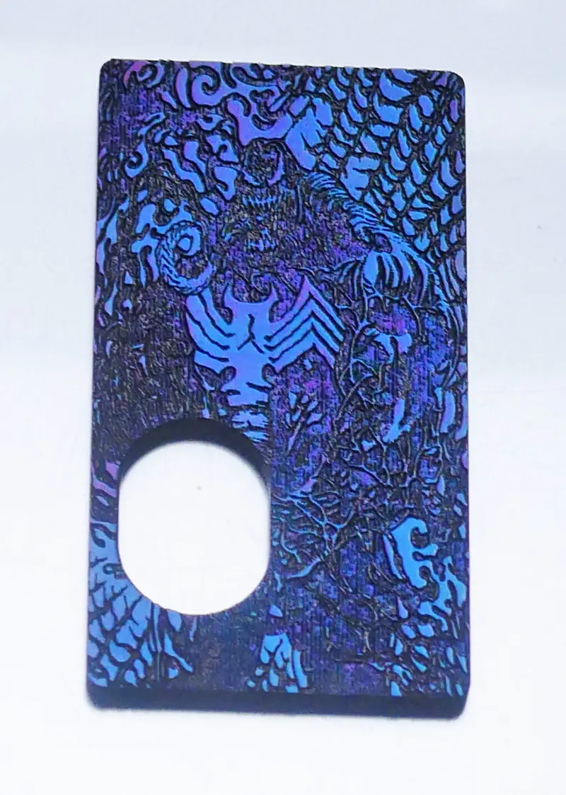 NAUTICA SvF V5 Titanium Engraved Front Panel - Porte gravée Titanium SvF V5 (avant)