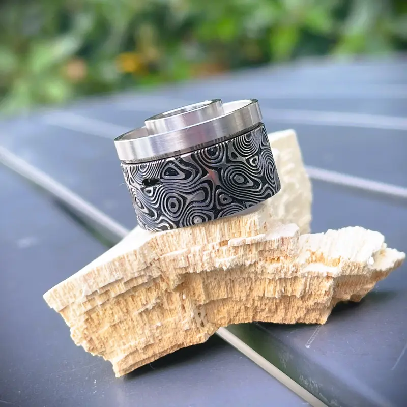 New Damascus Antiquity V2 Cap Titanium #ANTV2 029