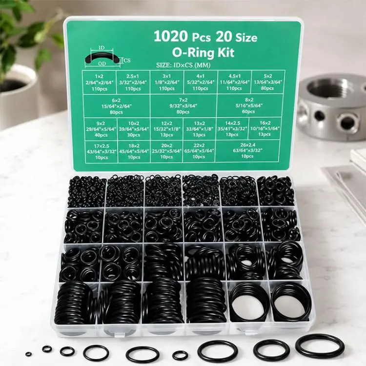 O-shaped Nitrile Fixing Rubber Ring Tool Kit(1020 pcs)