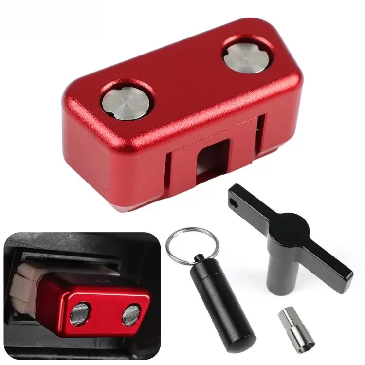 OBD2 Port Lock Anti-Theft Security Protector Aluminum Alloy OBD Guard for Car SUV Truck(Red)