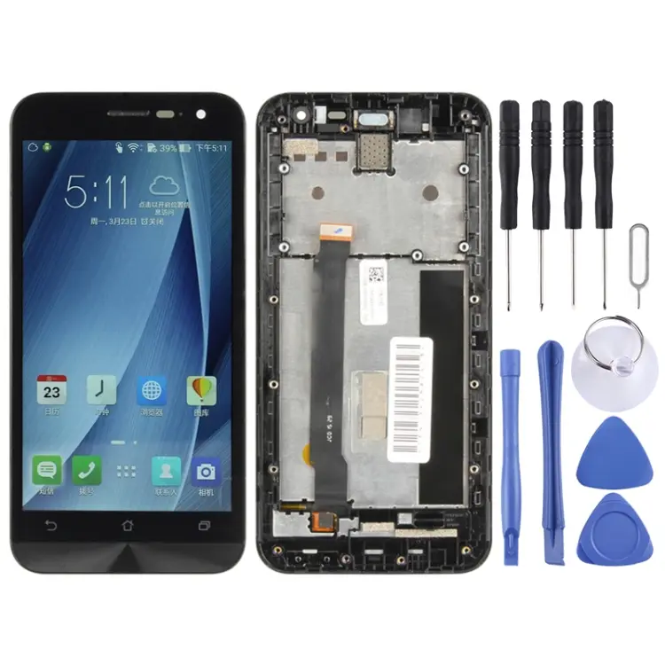 OEM LCD Screen for Asus Zenfone 2 ZE500CL Z00D Digitizer Full Assembly with Frame(Black)