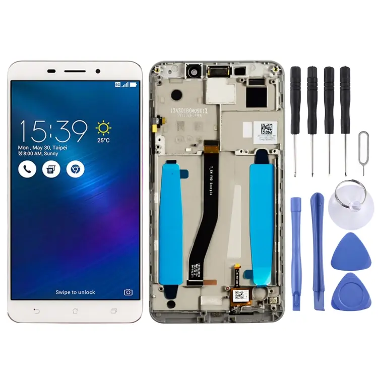 OEM LCD Screen for Asus ZenFone 3 Laser ZC551KL Z01BDC Digitizer Full Assembly with Frame(White)