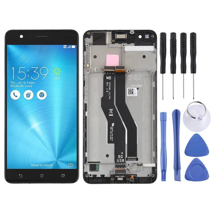 OEM LCD Screen for Asus Zenfone 3 Zoom ZE553KL Digitizer Full Assembly with Frame(Black)