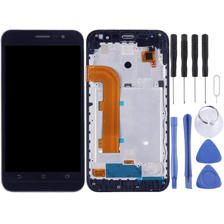 OEM LCD Screen for ASUS Zenfone Ir ZB500KL X00AD Digitizer Full Assembly with Frame(Black)