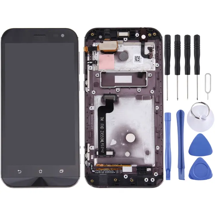OEM LCD Screen for ASUS ZenFone Zoom 5.5 inch / ZX551ML Digitizer Full Assembly with Frame(Black)