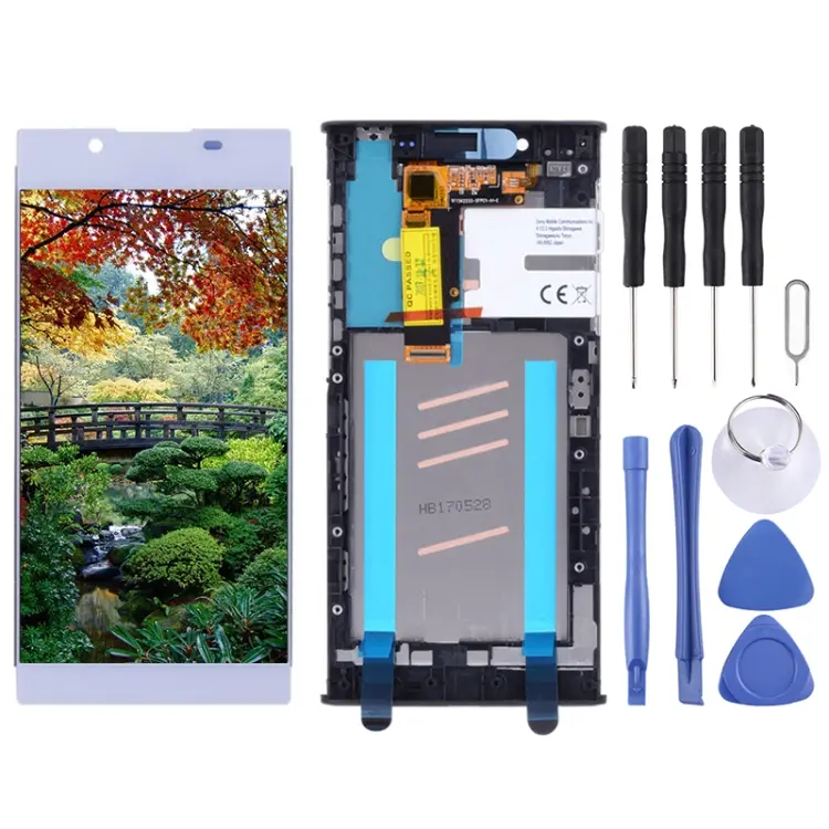 OEM LCD Screen for Sony Xperia L1 G3311 G3312 G3313 Digitizer Full Assembly with Frame(Silver)