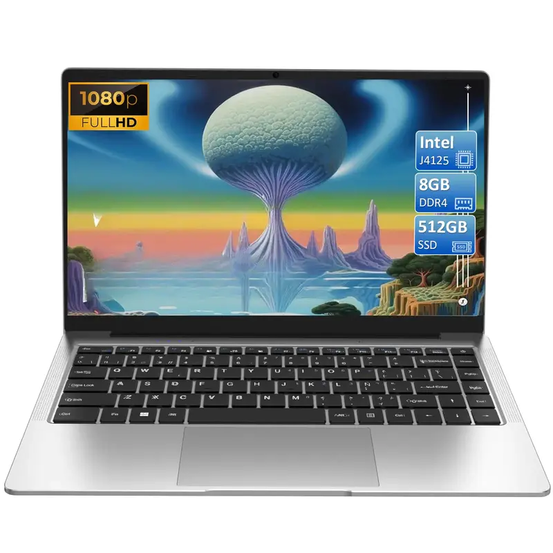 Ordinateur Portable 14 Pouces avec Écran FHD 1920×1080,