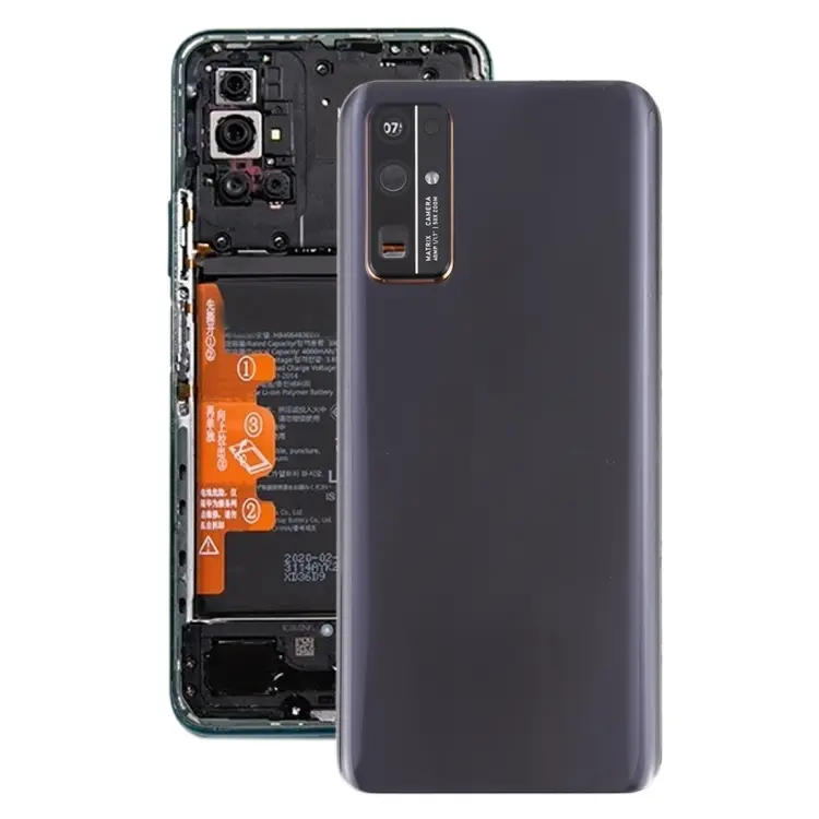 Original Battery Back Cover with Camera Lens Frame for Huawei Honor 30(Black)