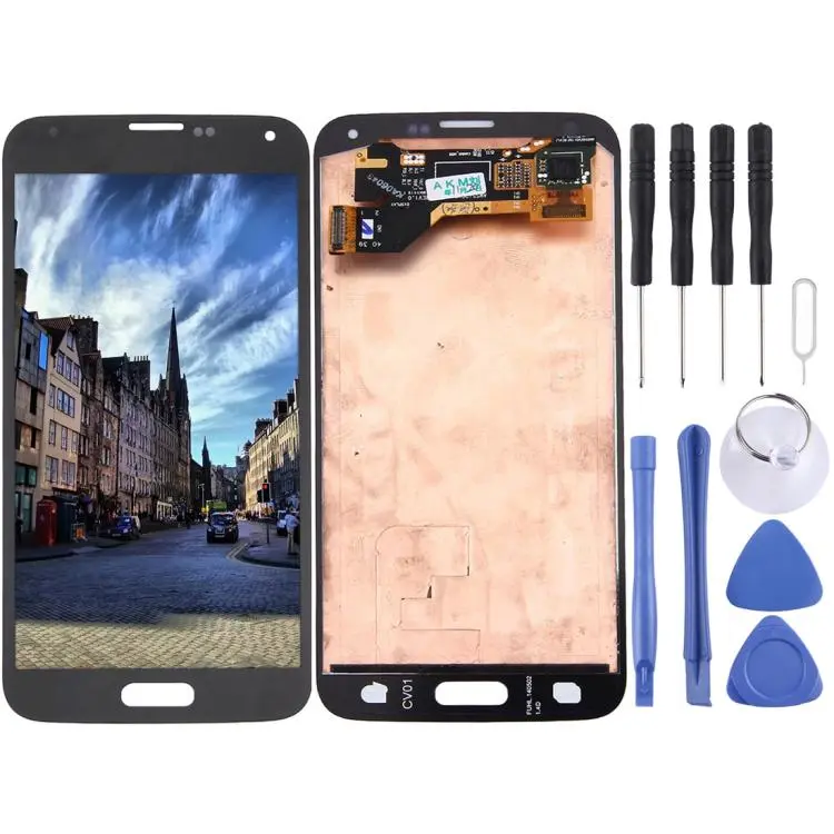 Original LCD Screen and Digitizer Full Assembly for Galaxy S5 / G9006V / G900F / G900A / G900I / G900M / G900V(Black)