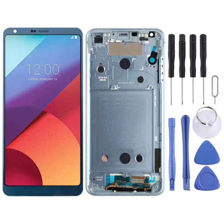 Original LCD Screen For LG G6 / H870 / H870DS / H872 / LS993 / VS998 / US997 Digitizer Full Assembly with Frame(Blue)
