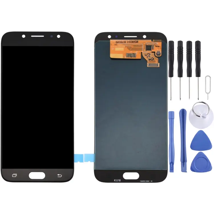Original Super AMOLED LCD Screen for Galaxy J7 (2017) / J7 Pro, J730F/DS, J730FM/DS with Digitizer Full Assembly (Black)