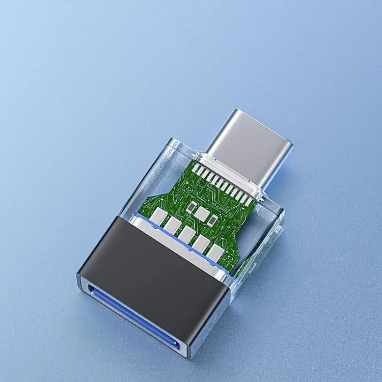 OTG3.0 Lighted Adapter High Speed Data Transfer For Computers Phones Mice Keyboards, Spec
