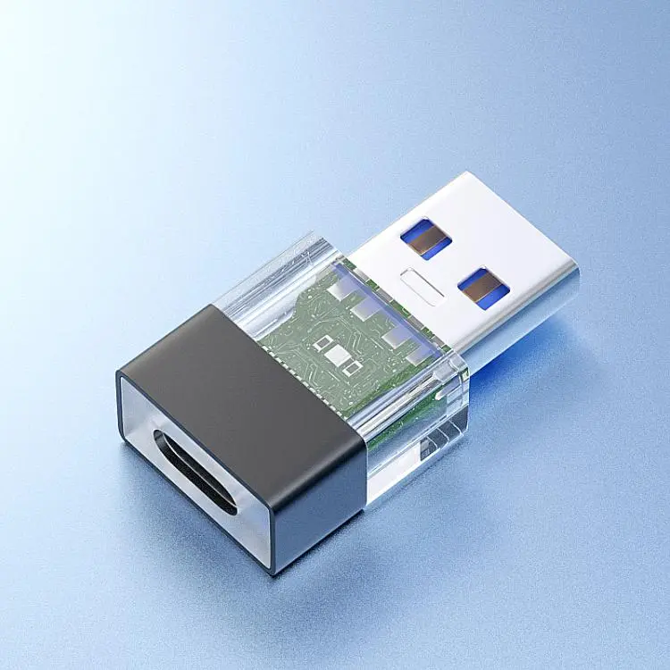 OTG3.0 Lighted Adapter High Speed Data Transfer For Computers Phones Mice Keyboards, Spec