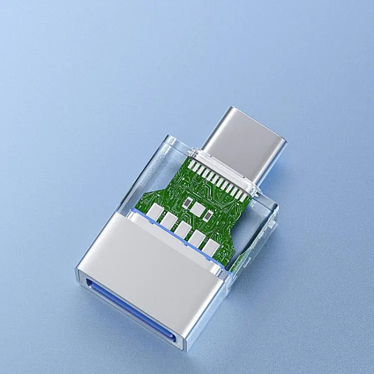 OTG3.0 Lighted Adapter High Speed Data Transfer For Computers Phones Mice Keyboards, Spec
