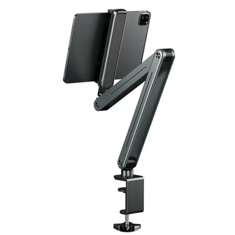 P86 Foldable 360 Degree Rotation Suspension Arm Aluminum Alloy Tablet Stand for Bed / Desk