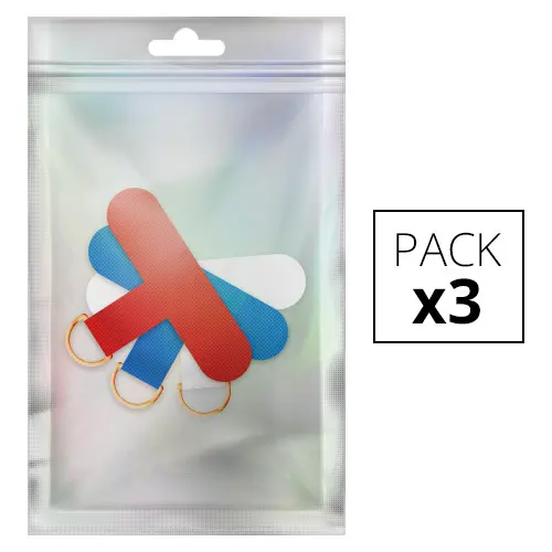 Pack de 3 adaptateurs pour chaînes-bijoux et cordon Rock'n mods