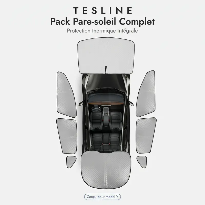 Pack Pare-soleil Complet pour Tesla Model Y