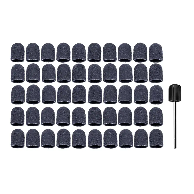 Pack - Porte-capuchons abrasifs ronds 7002 + 50 capuchons abrasifs 0203 Grain gros - 10 mm - Ruck