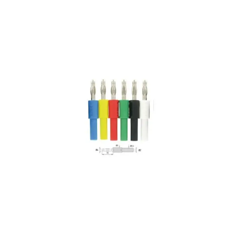 Paire d'adaptateur 2 mm vers 4 mm pour Kit Électrodes Axilla - I2M Laboratoires