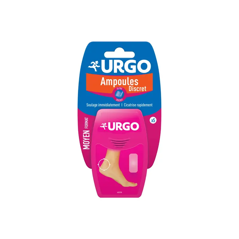 Pansements ampoules ultra-discret - Moyen format - bte de 5 - Urgo