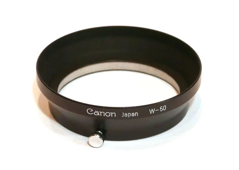 Parasoleil Canon W-50 pour 1,5/35