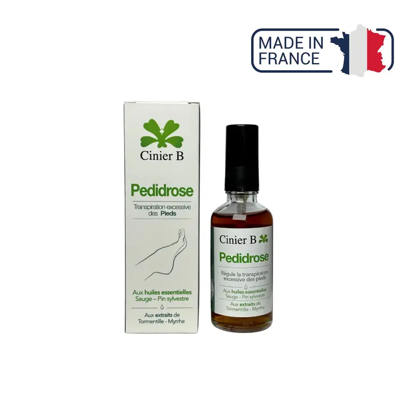 Pedidrose Spray Anti-Transpirant Pieds 48h - 50 ml - Laboratoires Cinier B