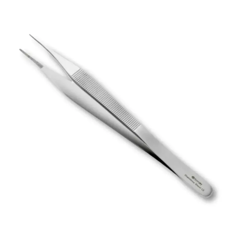 Pince à disséquer - 12 cm - Sans griffes - Mors striés - Inox