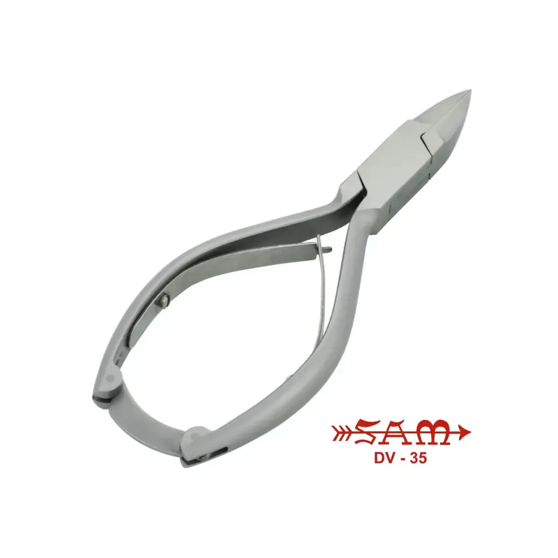 Pince à ongles - Acier inoxydable - Finition satinée - Coupe droite - Mors effilés - 13,5 cm - Sam