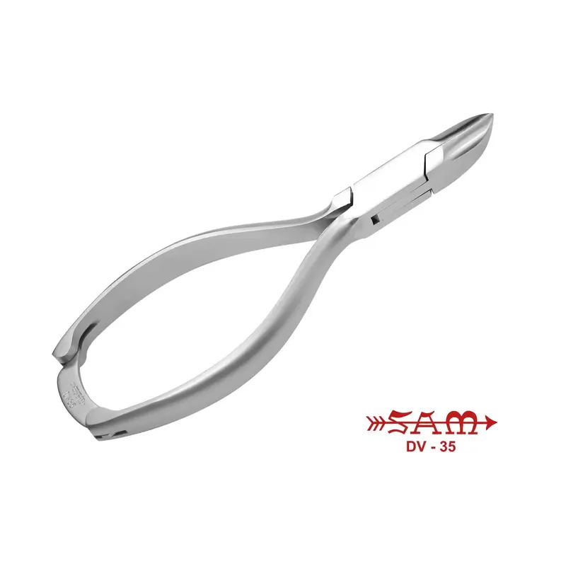 Pince à ongles - Acier inoxydable - Finition satinée - Coupe droite - Mors effilés - 13,5 cm - Sam