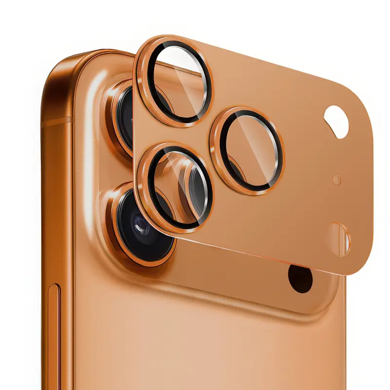 Plaque de protection pour caméra pour iPhone 17 Pro Orange