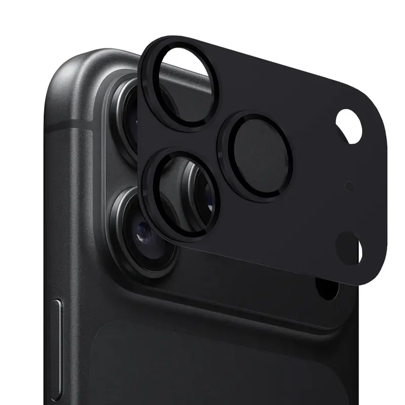 Plaque de protection pour caméra pour iPhone 18 Pro Max Noir
